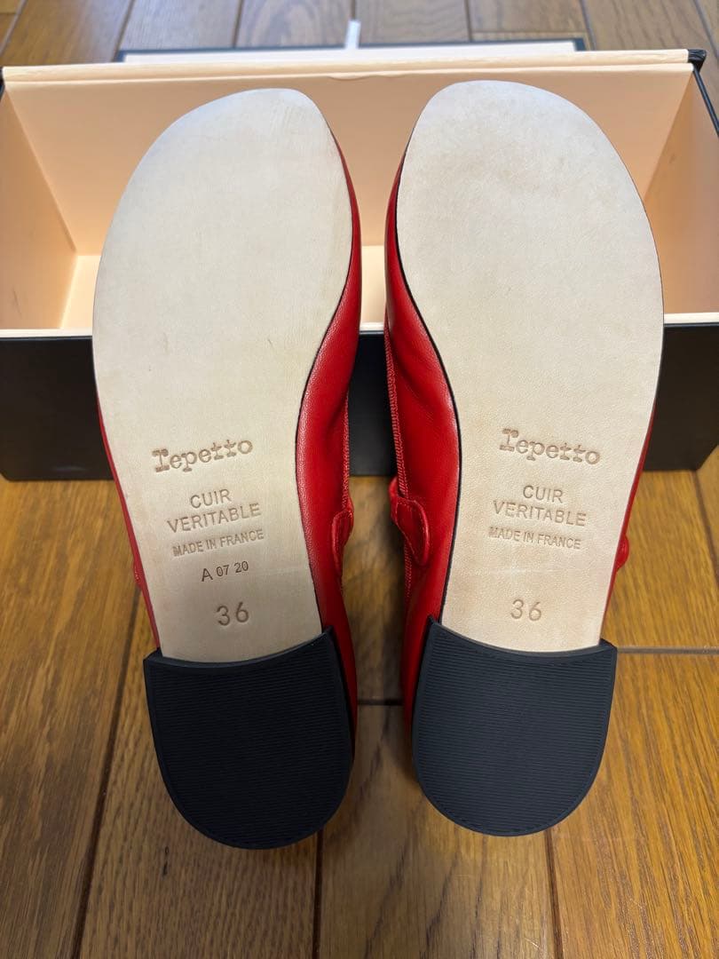 【新品未使用】レペット repetto レザー メリージェーン レッド 36 【新品未使用】レペット repetto レザー メリージェーン レッド 36