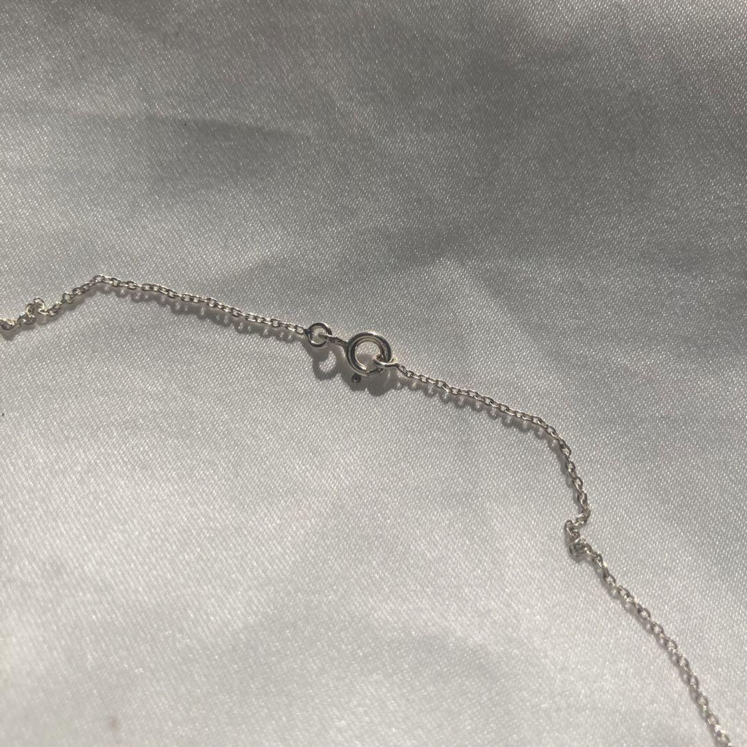 vintage Italy◯stone silver necklace◯925