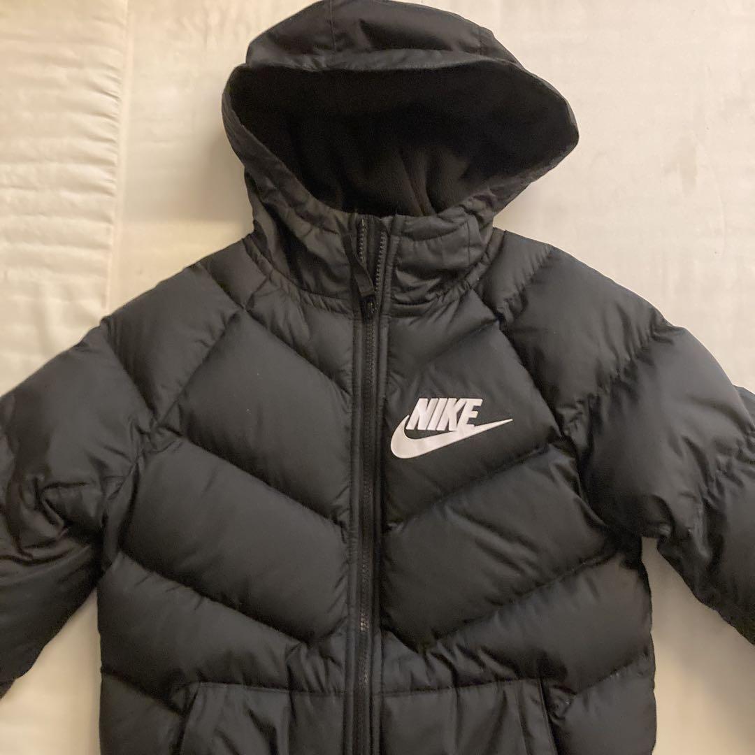 【小学４年、5年 男女】 Nike フード付きダウンジャケット フリース使い