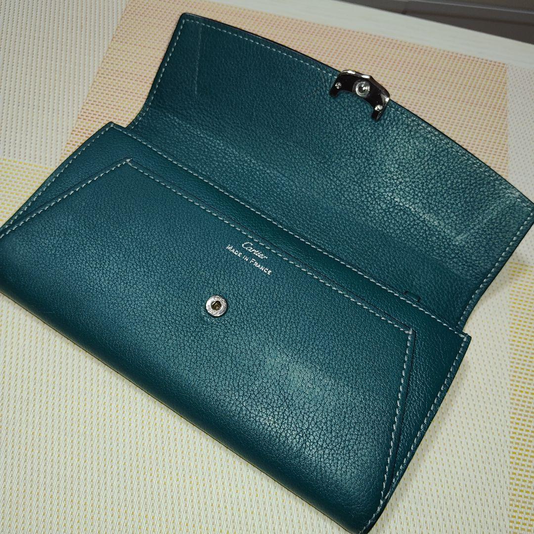 値下げしました】カルティエ CARTIER 長財布 カーフ レディース