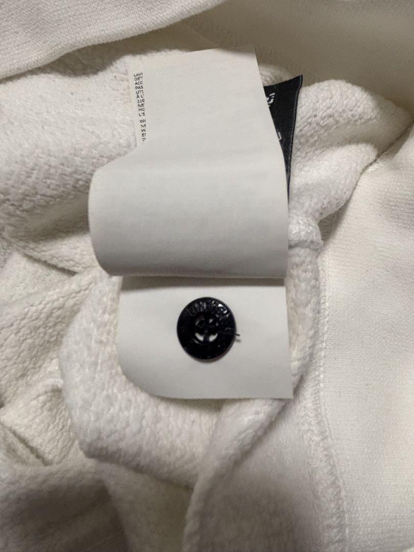 STONE ISLAND コンパスバッジ パーカー white