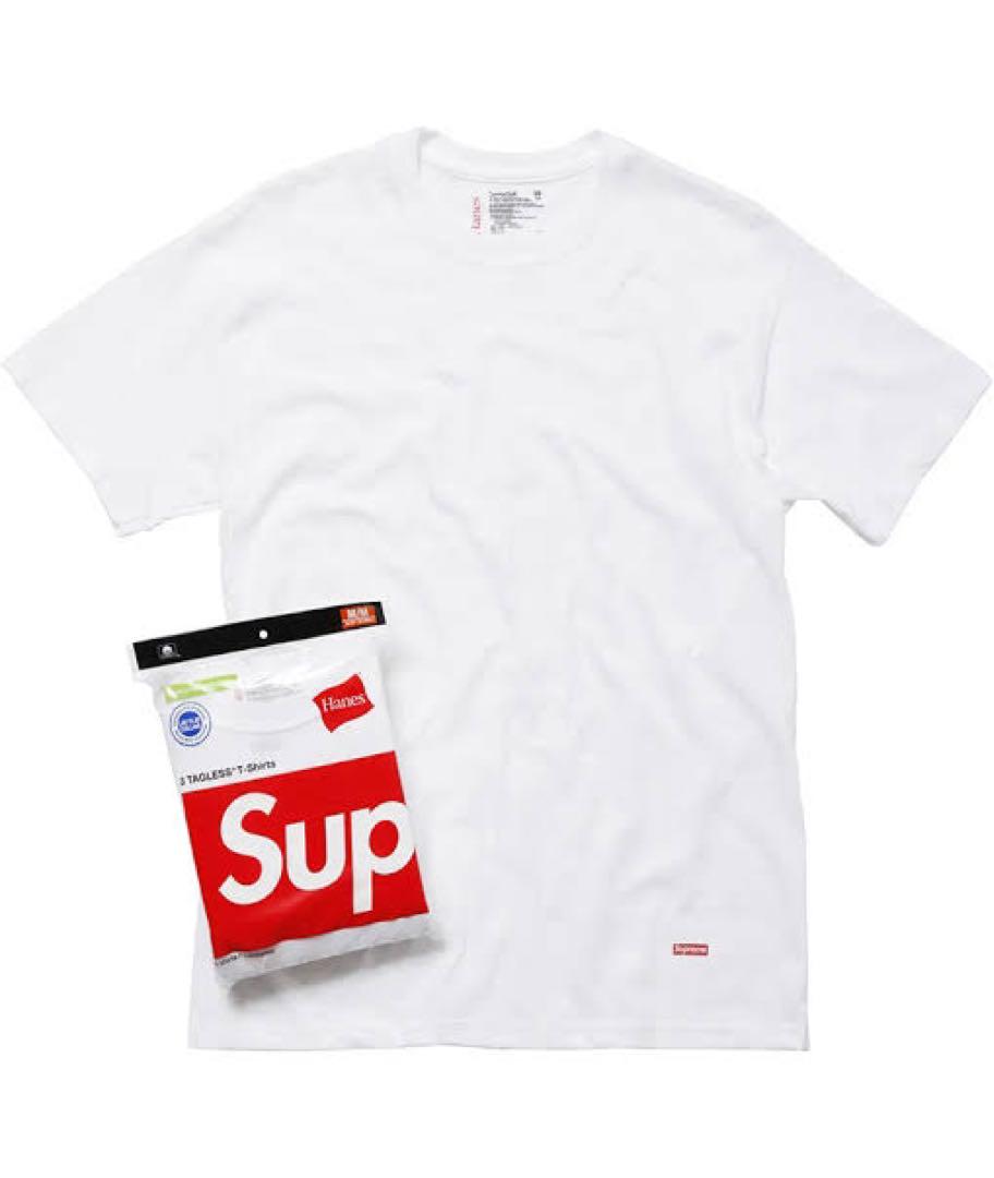Supreme × Hanes Tシャツ Lサイズ - メルカリ