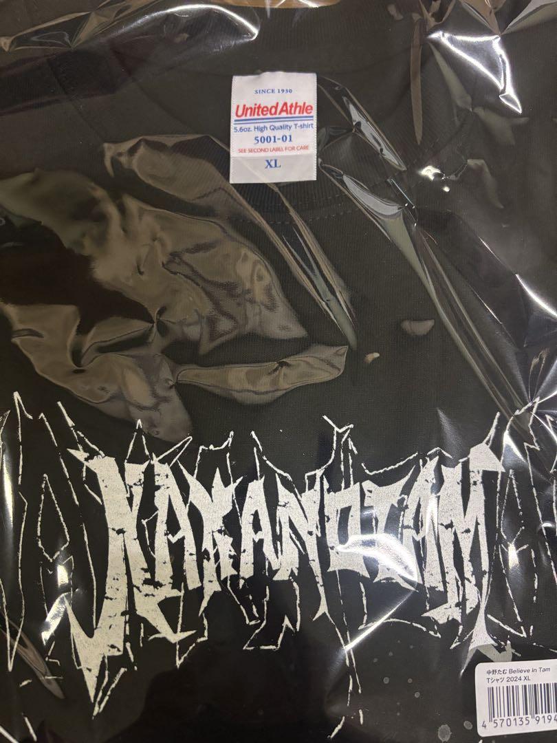 中野たむ　BELIEVE IN TAM Tシャツ　XL 4,550円
