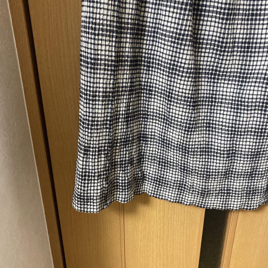 bulle de savon（ビュルデサボン）の「ちぢみgingham スカート