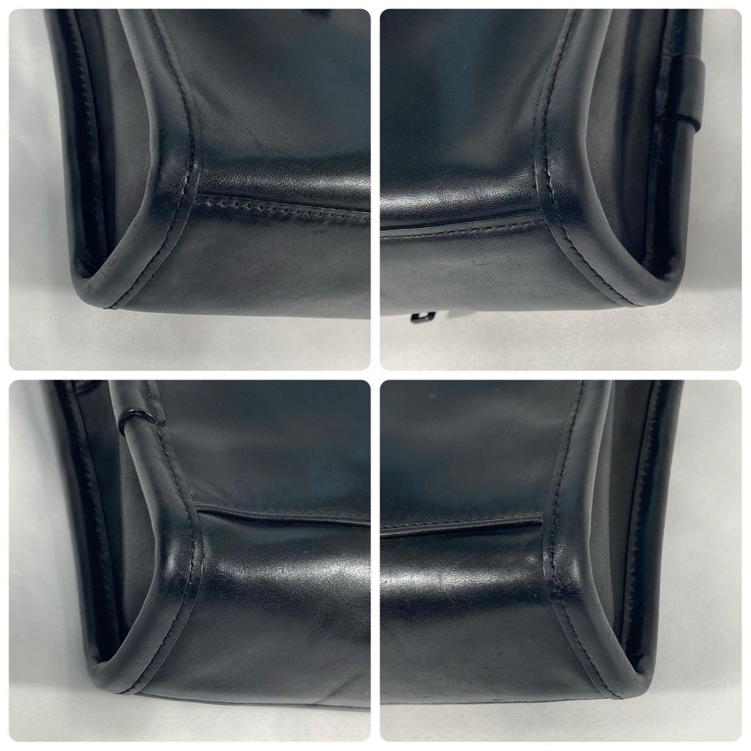 【オールレザー】TUMI トゥミ ブリーフケース 2way A4可 チャーム 黒