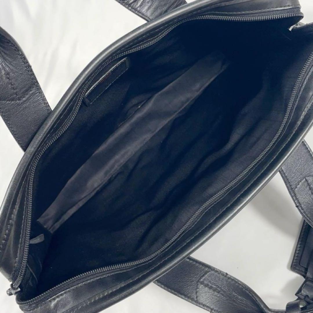 【オールレザー】TUMI トゥミ ブリーフケース 2way A4可 チャーム 黒