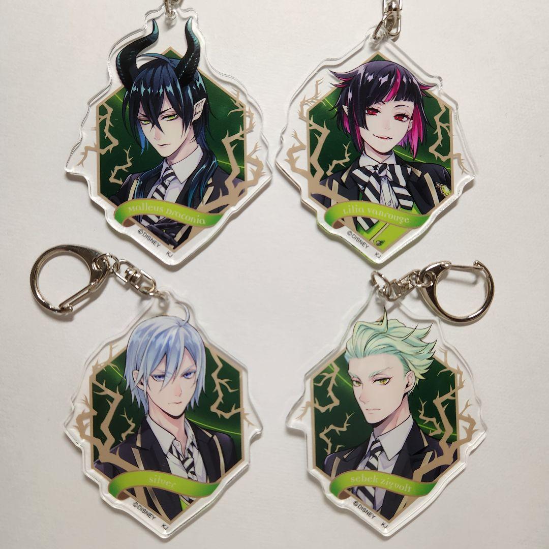 ツイステ ツムツム アクリルキーホルダー ディアソムニア マレウス シルバー ツイステ アクリルキーホルダー マレウス リリア シルバー