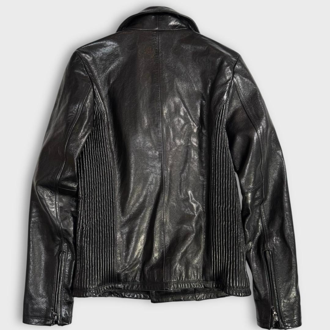 希少 極美品 フーガ ゴートレザー ライダースジャケット