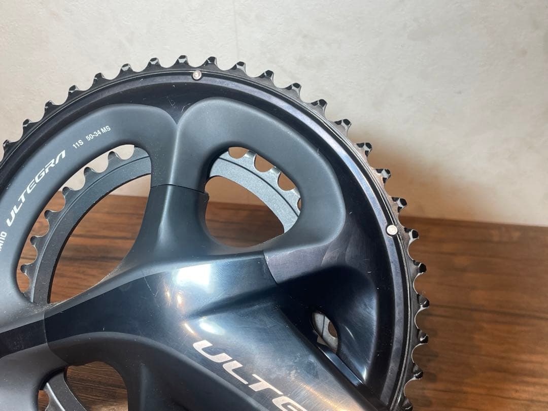 STAGES スタージス アルテグラR8000 右計測のみ クランクセットやや傷や汚れあり BRIGHTFACE_UK