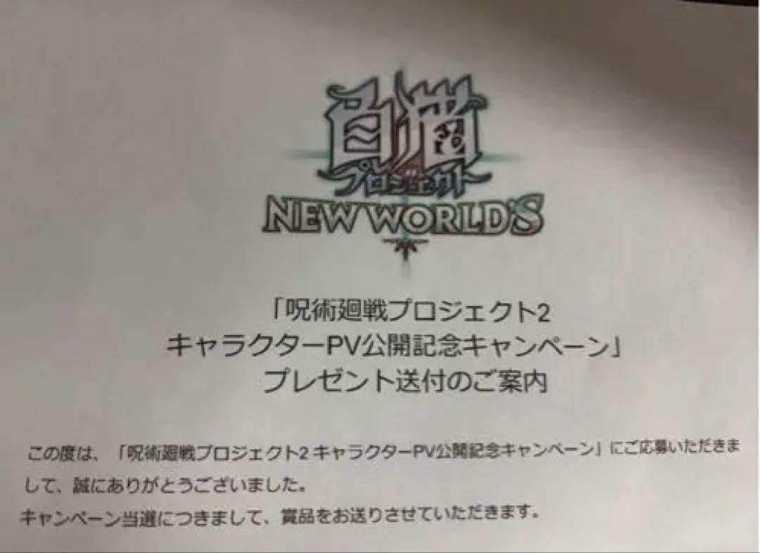 コリアグランドセール 2025 当選品‼️レア‼️限定10枚】呪術廻戦 白猫プロジェクトコラボ カード・フォト・ブロマイド