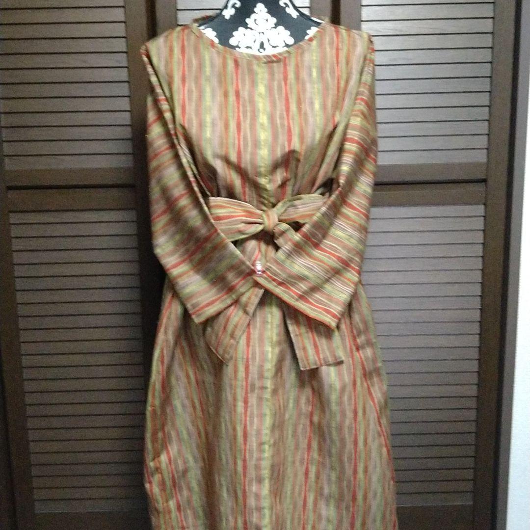 ★yama様専用★正絹.紬からのリメイクワンピース