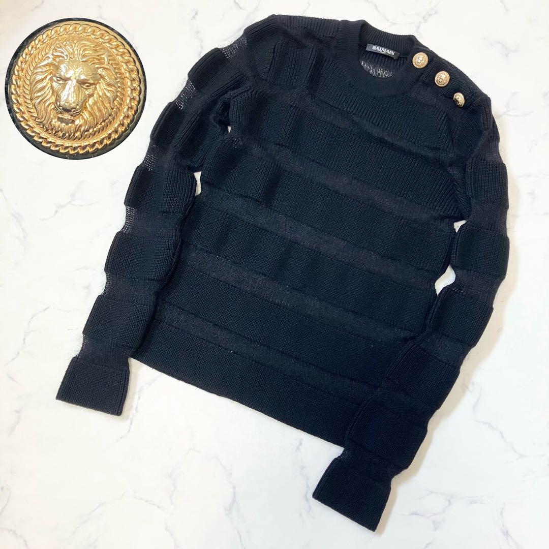 BALMAIN✨バルマン　ニット　金ボタン