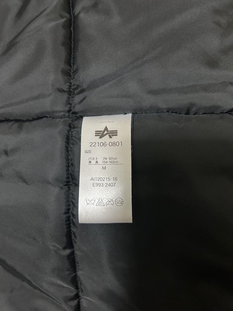 ALPHA INDUSTRIES N-3Bブラック M
