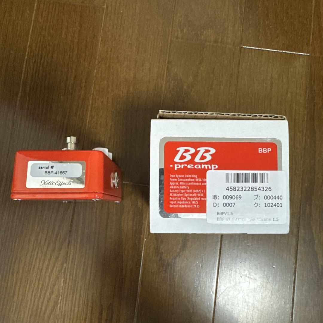 ギター xotic BB preamp
