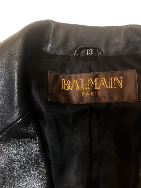 BALMAIN オールド ヴィンテージ VuMdA-m60730587276 レザー テーラードジャケット 好評お得