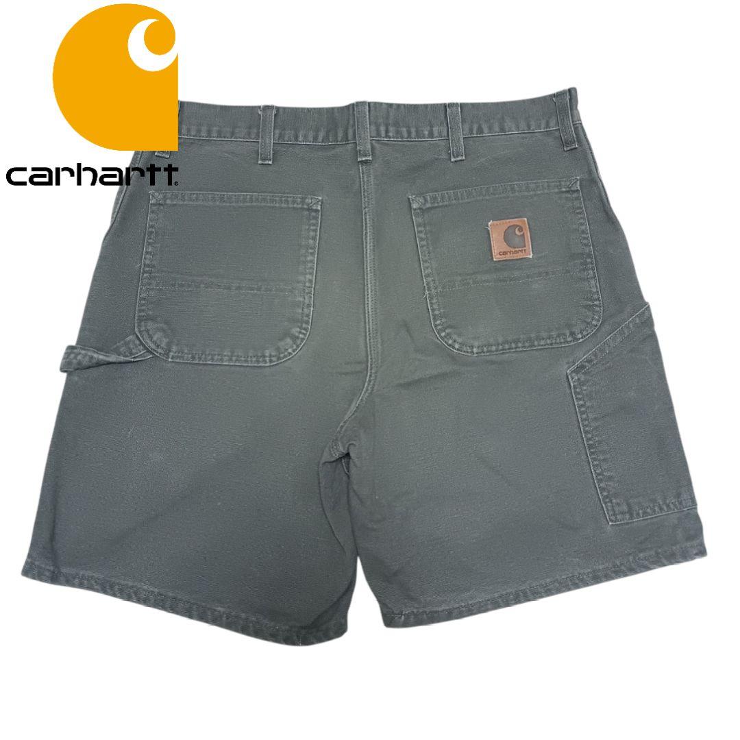 【美品】Carhartt ダック ダック地 ハーフパンツ B25 mos 良品