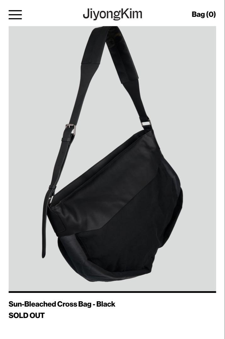 Jiyong Kim Sun-Bleached Cross Bag - ブラック