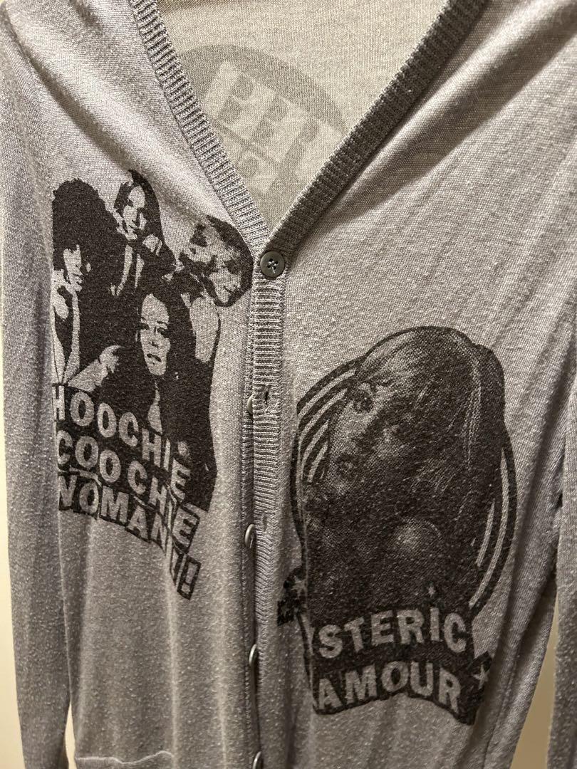 HYSTERIC GLAMOUR グレー カーディガン S