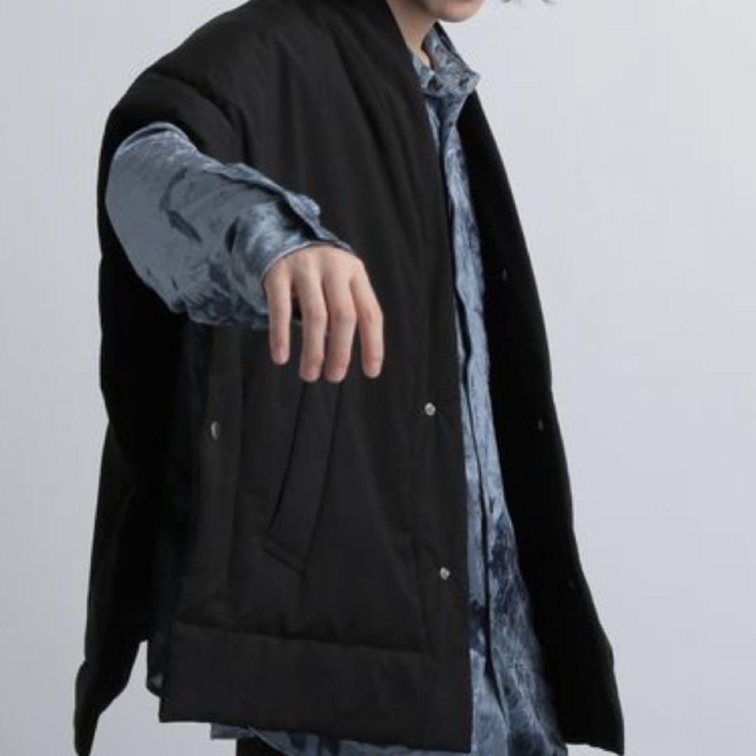 【完売品・定価19800円】HARE リバーシブルナカワタポンチョベスト 画像2