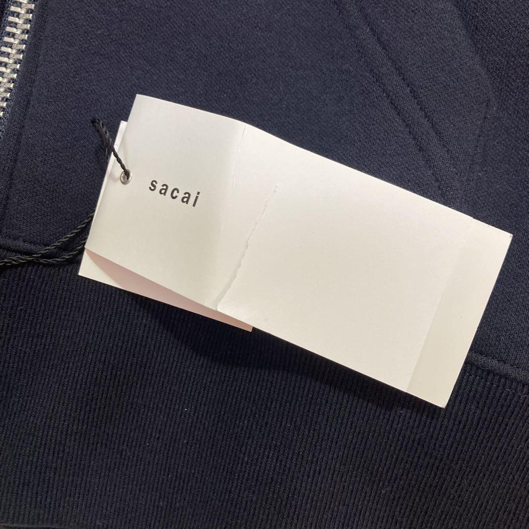 sacai✨Sponge Sweat × Nylon Twill Hoodie