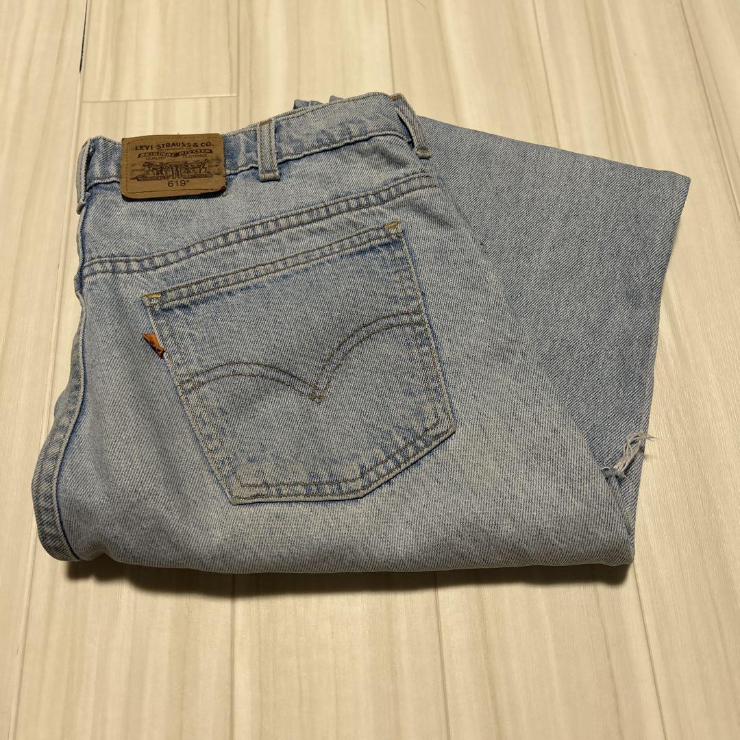 Levi's ライトブルー デニム 619 カットオフ