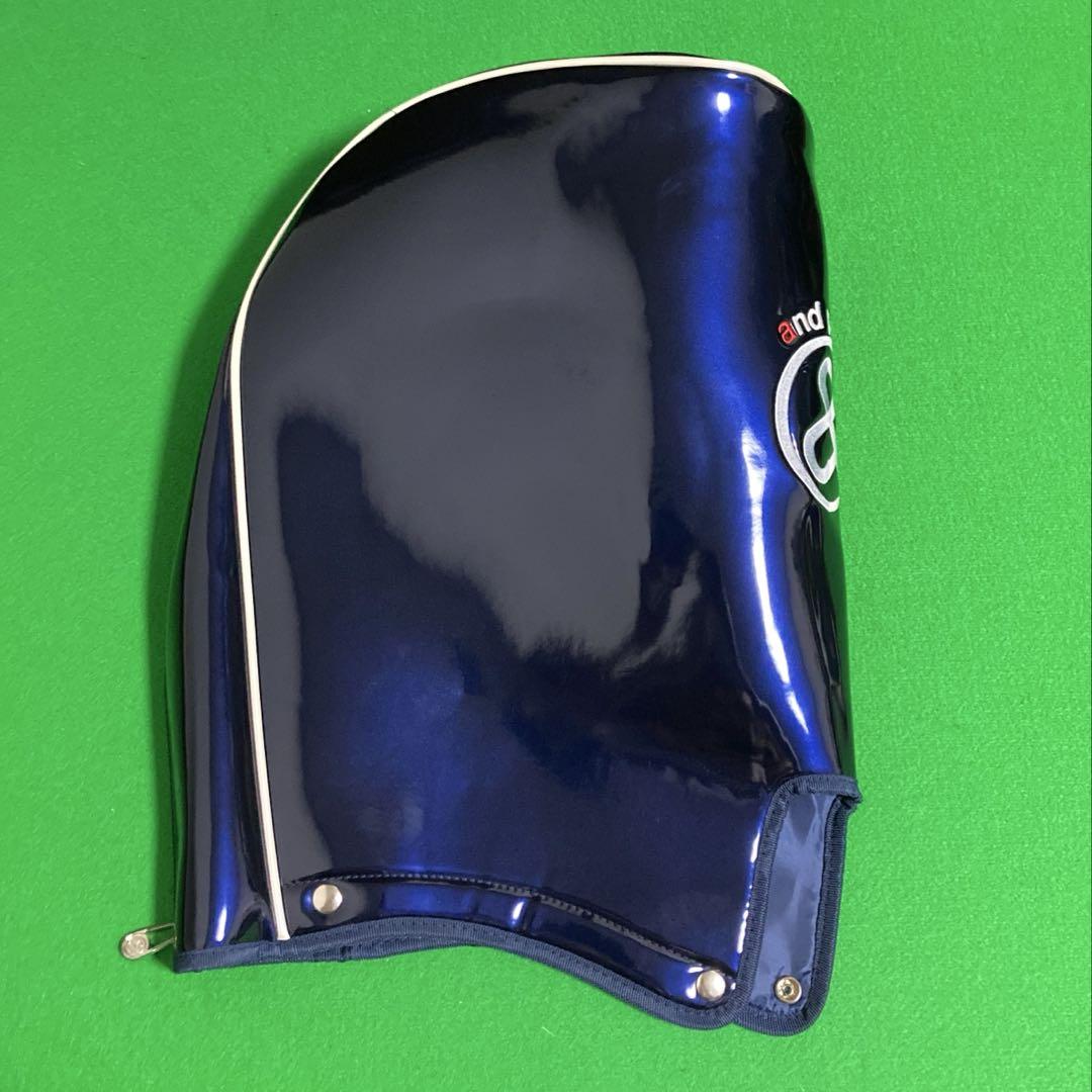 ‼️訳あり美品‼️アンパスィ キャディバック エナメル ネイビー 3点式