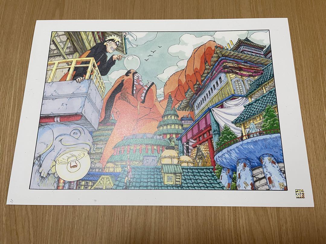 NARUTO ナルト 高精細 カラー原稿 扉絵 イラスト 複製原画 WJ50