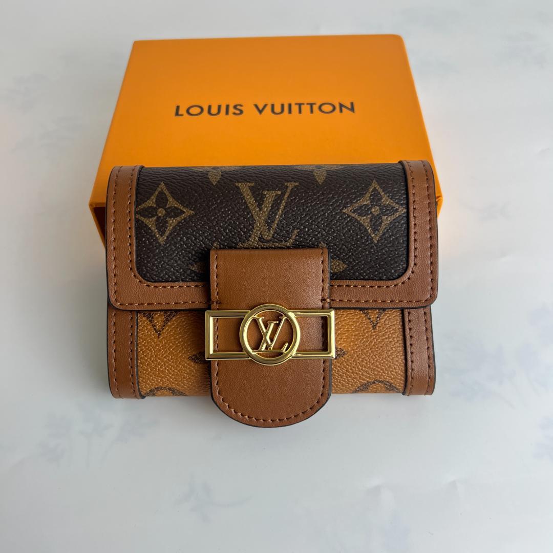 Louis Vuitton 三つ折り財布 ブラウン