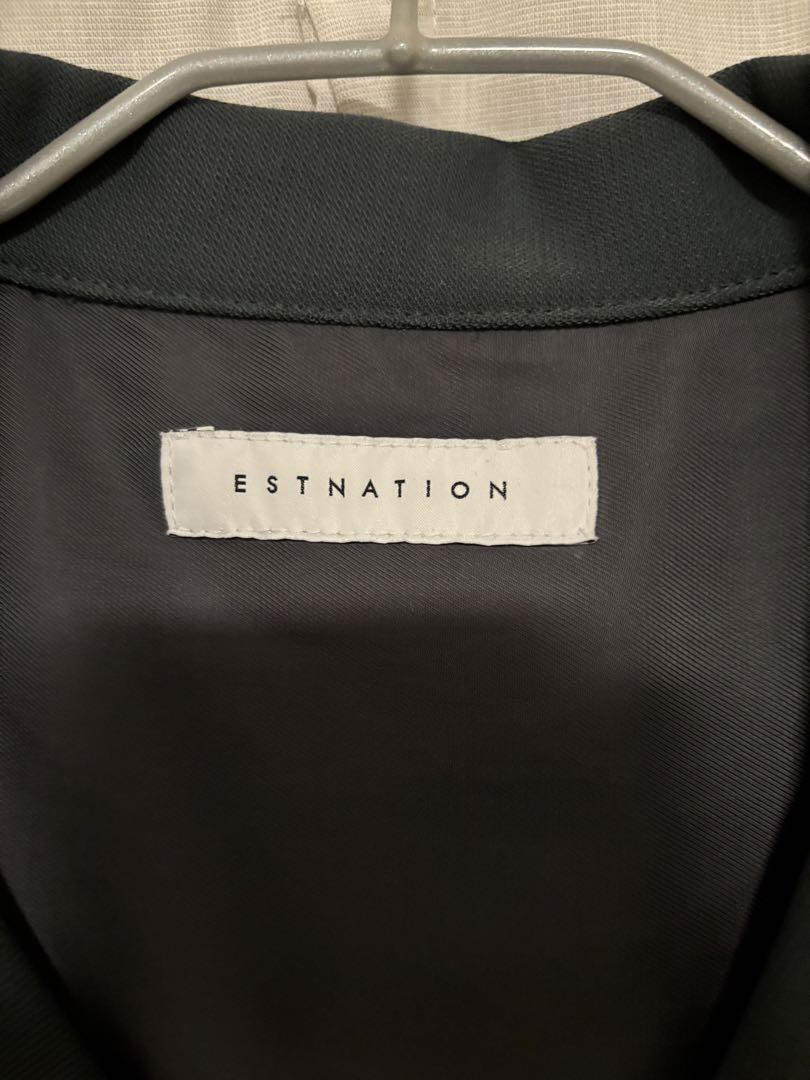 ESTNATION ポリエステルオープンカラーシャツ