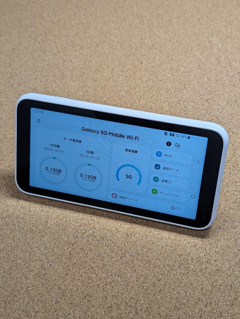 【美品】Galaxy 5G Mobile Wi-Fi SCR01 (G8715)