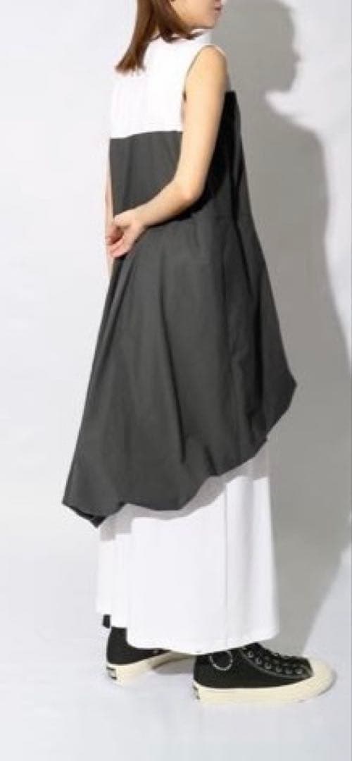 デンハム　ノースリーブアシンメトリックワンピース