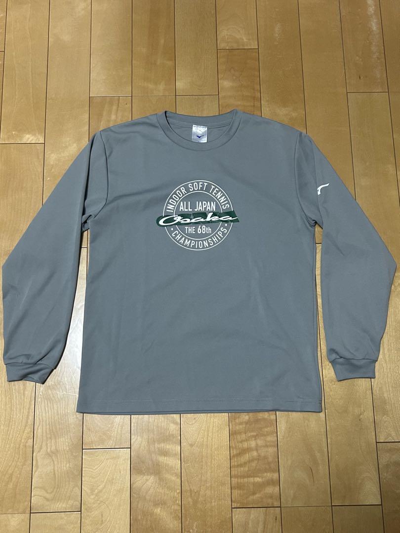 Mizuno インドアソフトテニス限定Tシャツ Lサイズ グレー