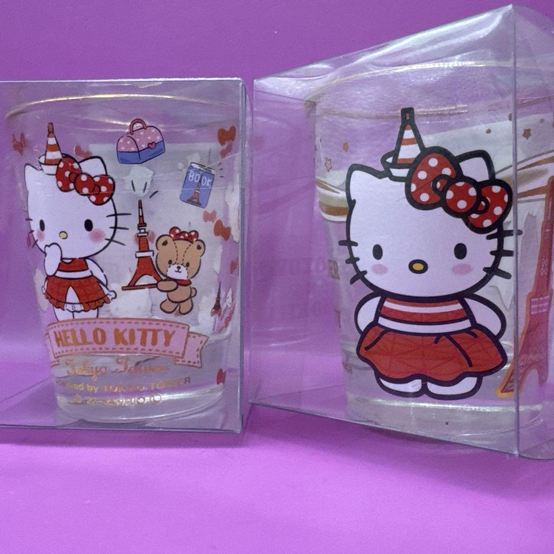 ハローキティ 60ml ミニグラス 東京タワーver.2個まとめて