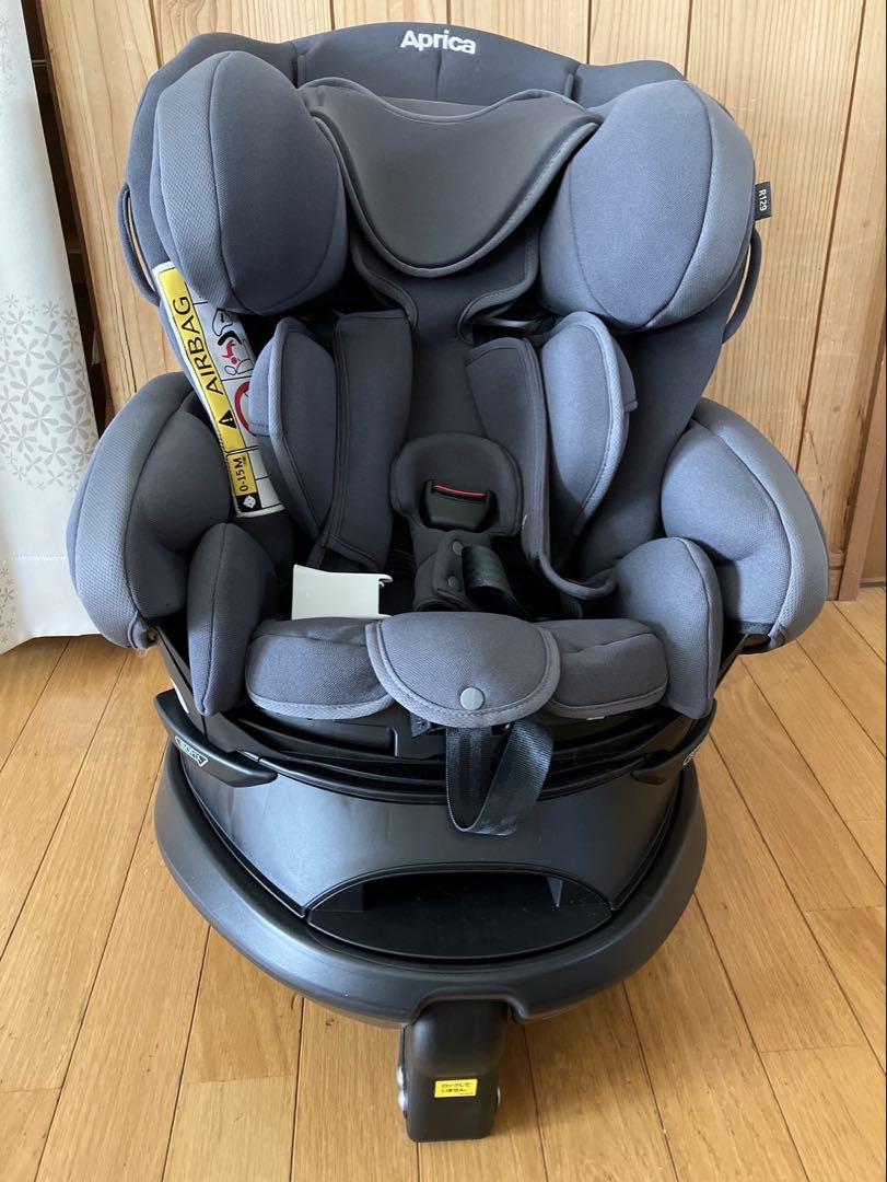 Aprica 回転式チャイルドシート フラディアプラス ライト グレー 極美品