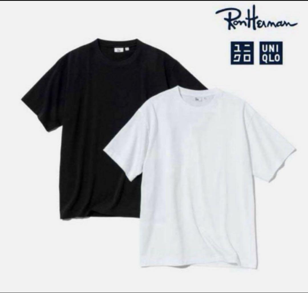 UNIQLOロンハーマン　Tシャツ　S 白と黒のセットで 新品 ユニクロロンハーマン 白黒LサイズTシャツ2枚セット - メルカリ