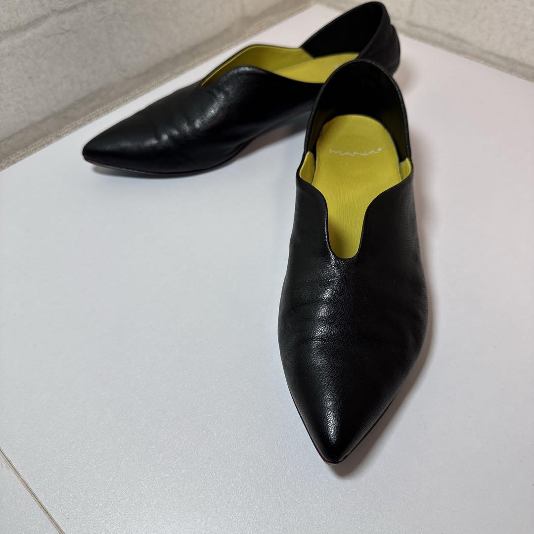 大人気モデル【良品】マナ　ふかふかバブーシュ　フラットパンプス