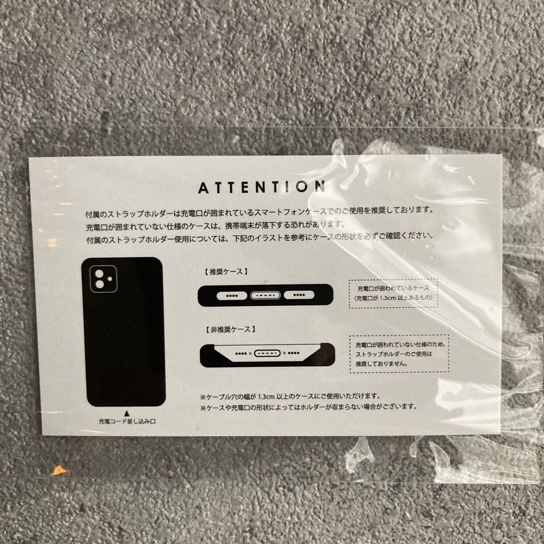 Á SCENE スマホショルダーストラップ シルバー ブラック グレー Á SCENE スマホショルダーストラップ シルバー ブラック グレー