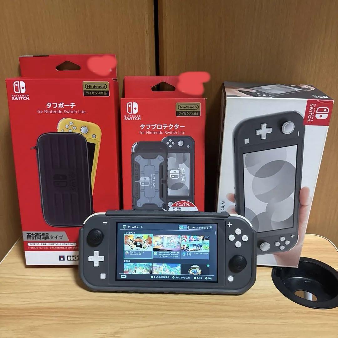 さい　NINTENDO SWITCH LITE グレー豪華セット