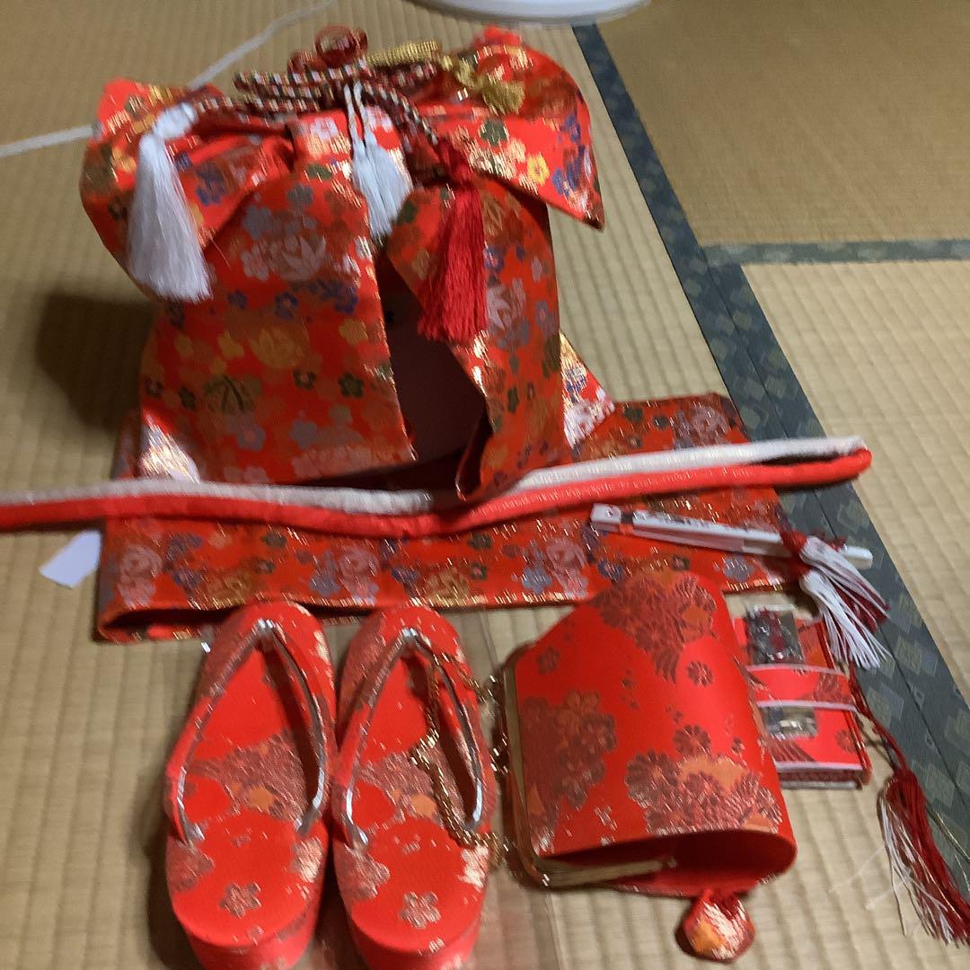 七五三　七歳フルセット　帯幅18、5センチ　草履21センチ 七五三 七歳フルセット 帯幅18、5センチ 草履21センチ
