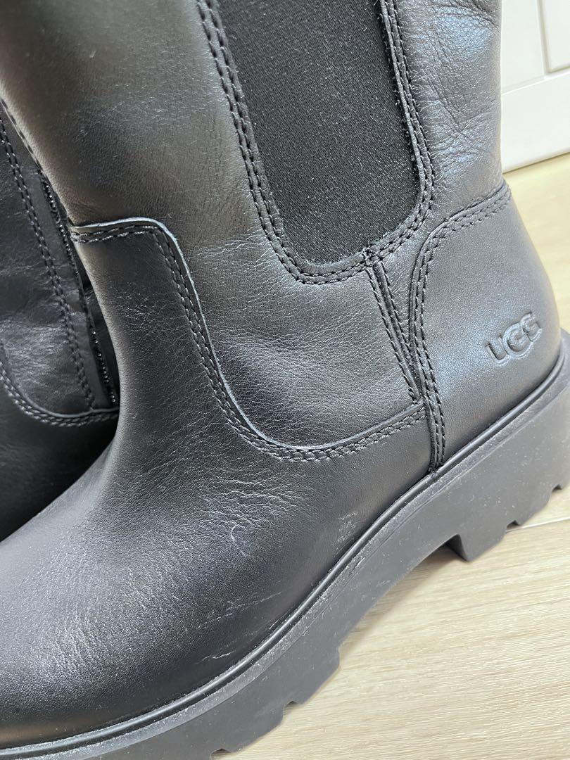 UGG ブラック レザー ブーツ