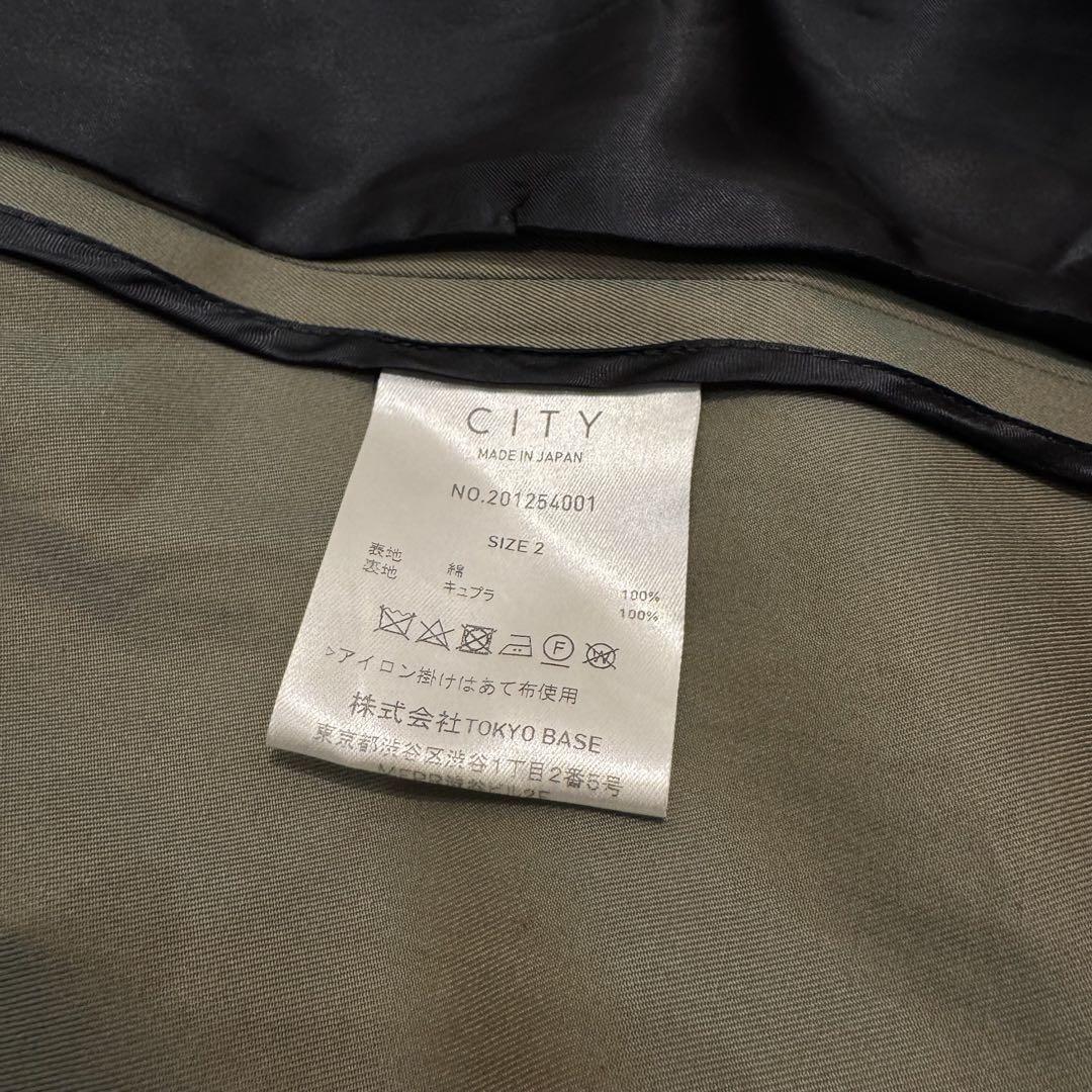 【極美品】STUDIOUS CITY ハイカウントコットントレンチコート 偏光
