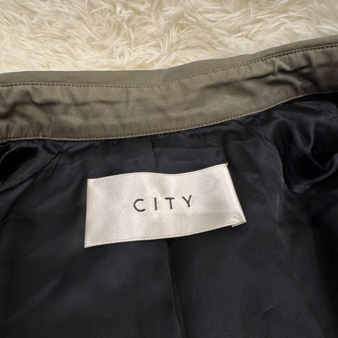 【極美品】STUDIOUS CITY ハイカウントコットントレンチコート 偏光