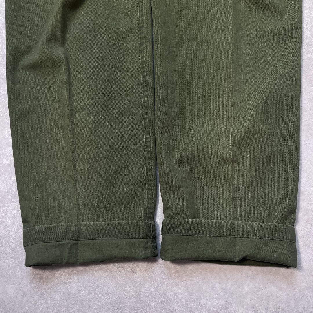 【美中古】USARMY OG507ファティーグ ベイカーパンツ 34×33