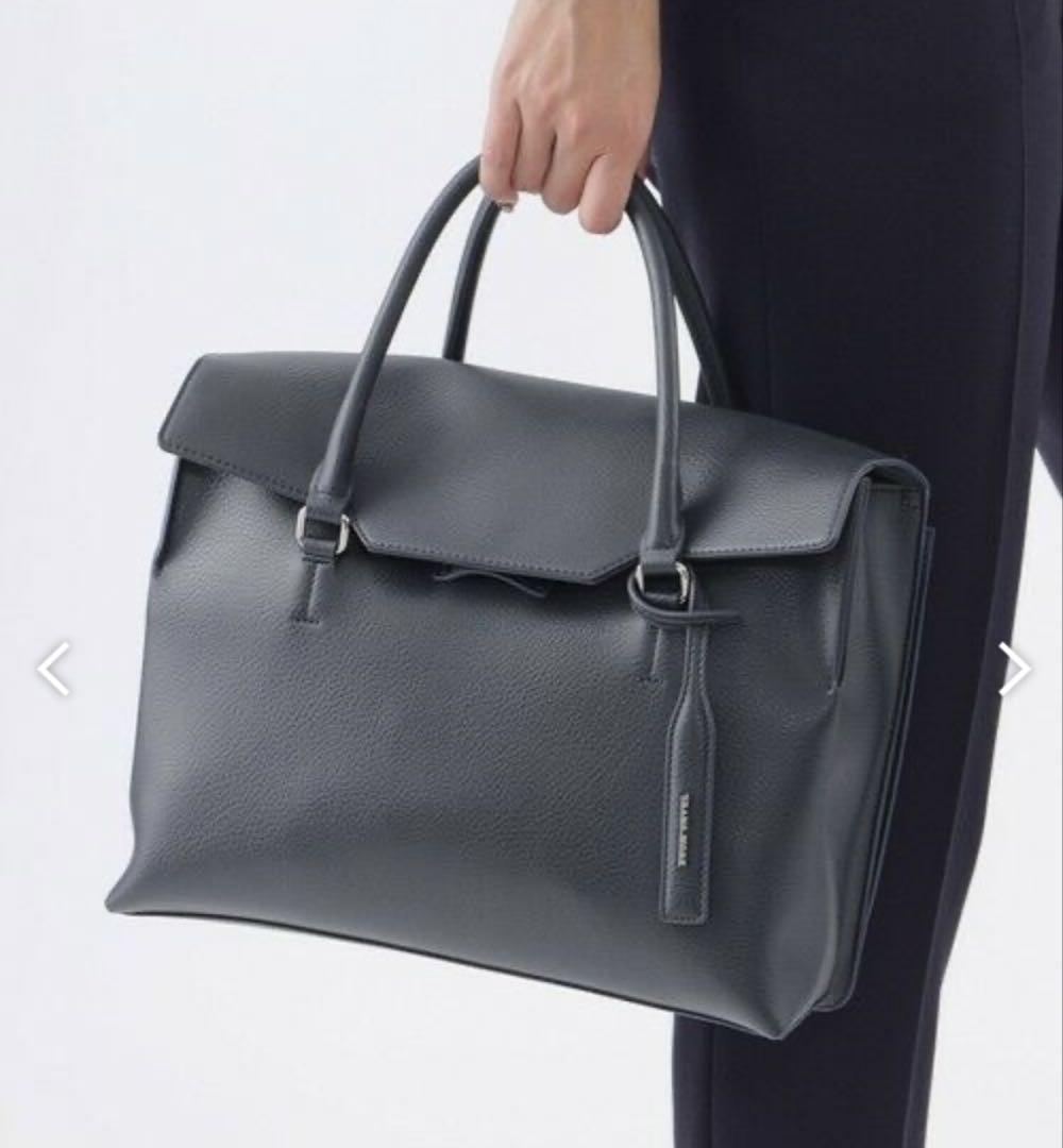 トランスワーク【美バッグ】かぶせ付き2WAYバッグ ネイビー新品