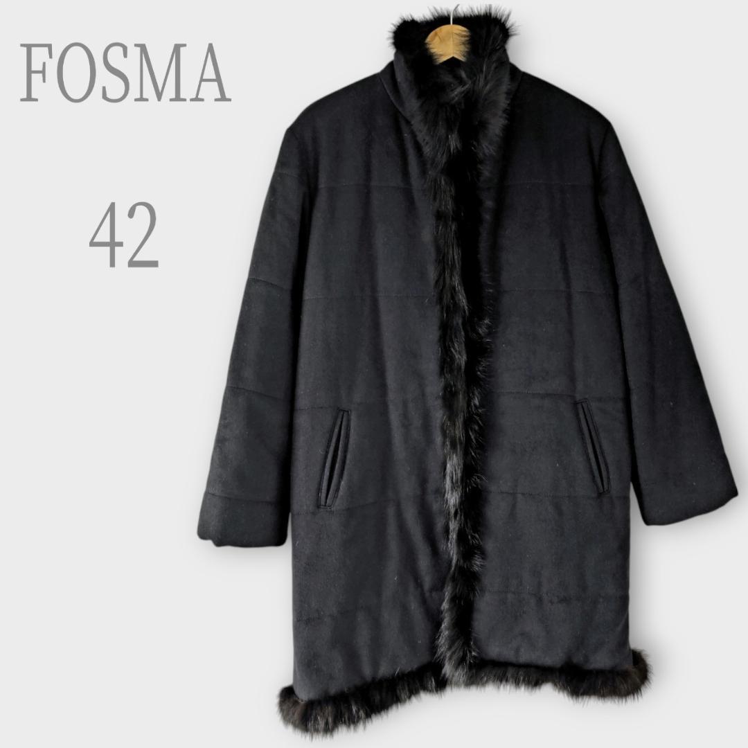 ❤ フォスマファー付きムートンコートブラックXL