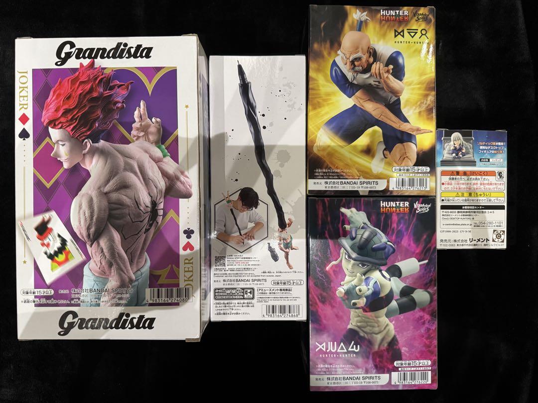 HUNTER×HUNTER ゴン ヒソカ メルエム フィギュア HUNTER×HUNTER ヒソカ ゴン ネテロ メルエム シルバ フィギュア