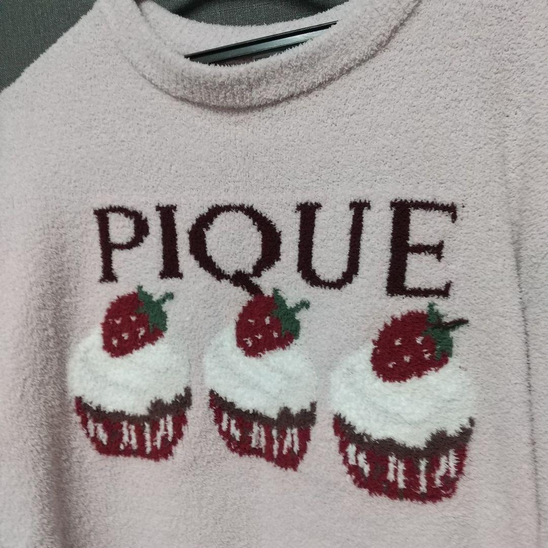 gelato pique ジェラートピケ いちご モチーフジャガードプル
