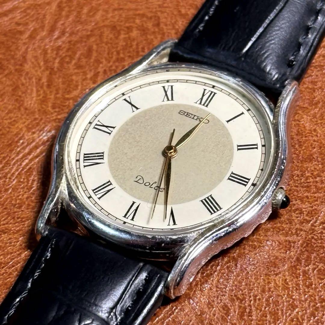 A43 希少 稼動品 SEIKO DOLCE 80年代ヴィンテージ　ローマン