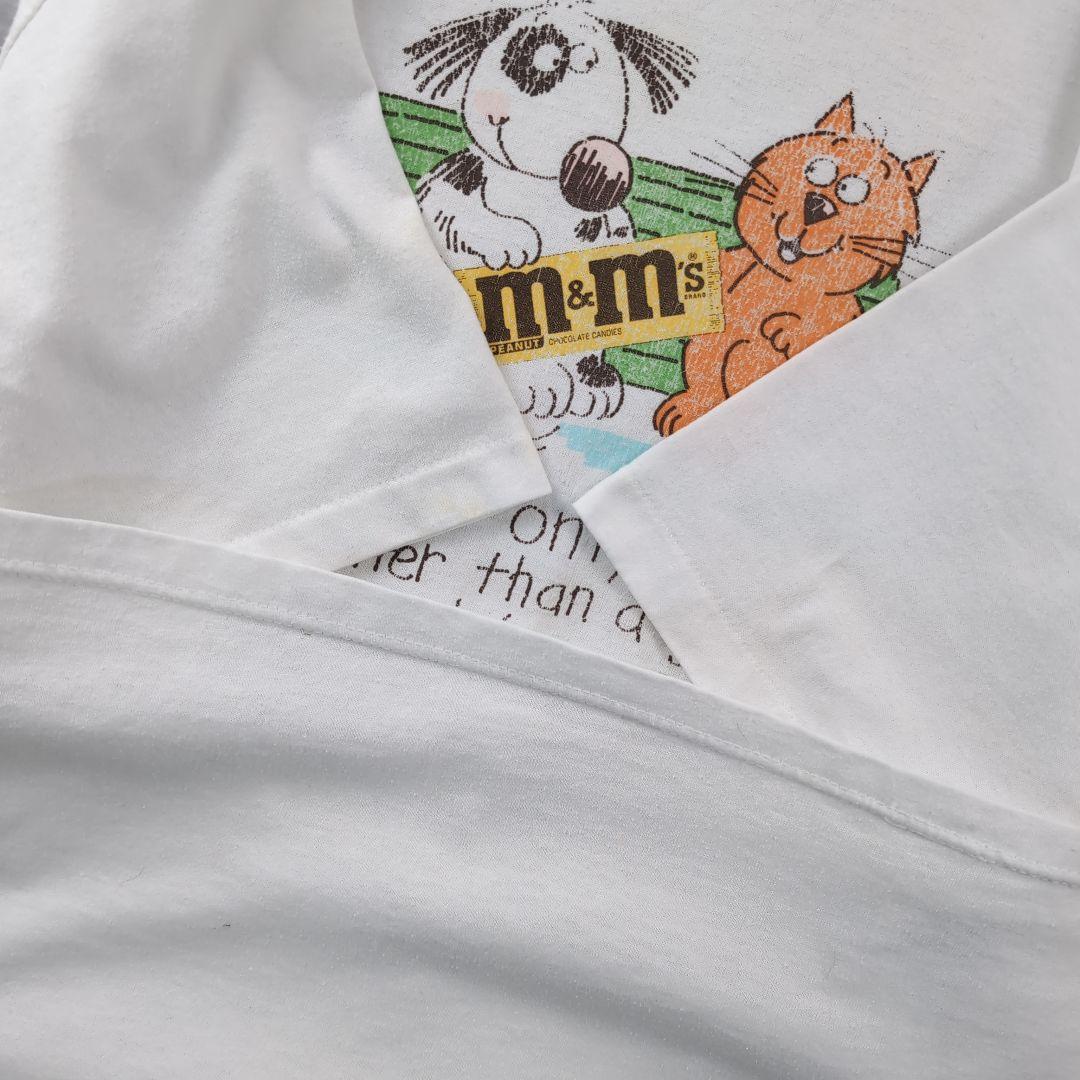 90s M&M's 企業物 ヴィンテージTシャツ ホワイト L 286 - メルカリ