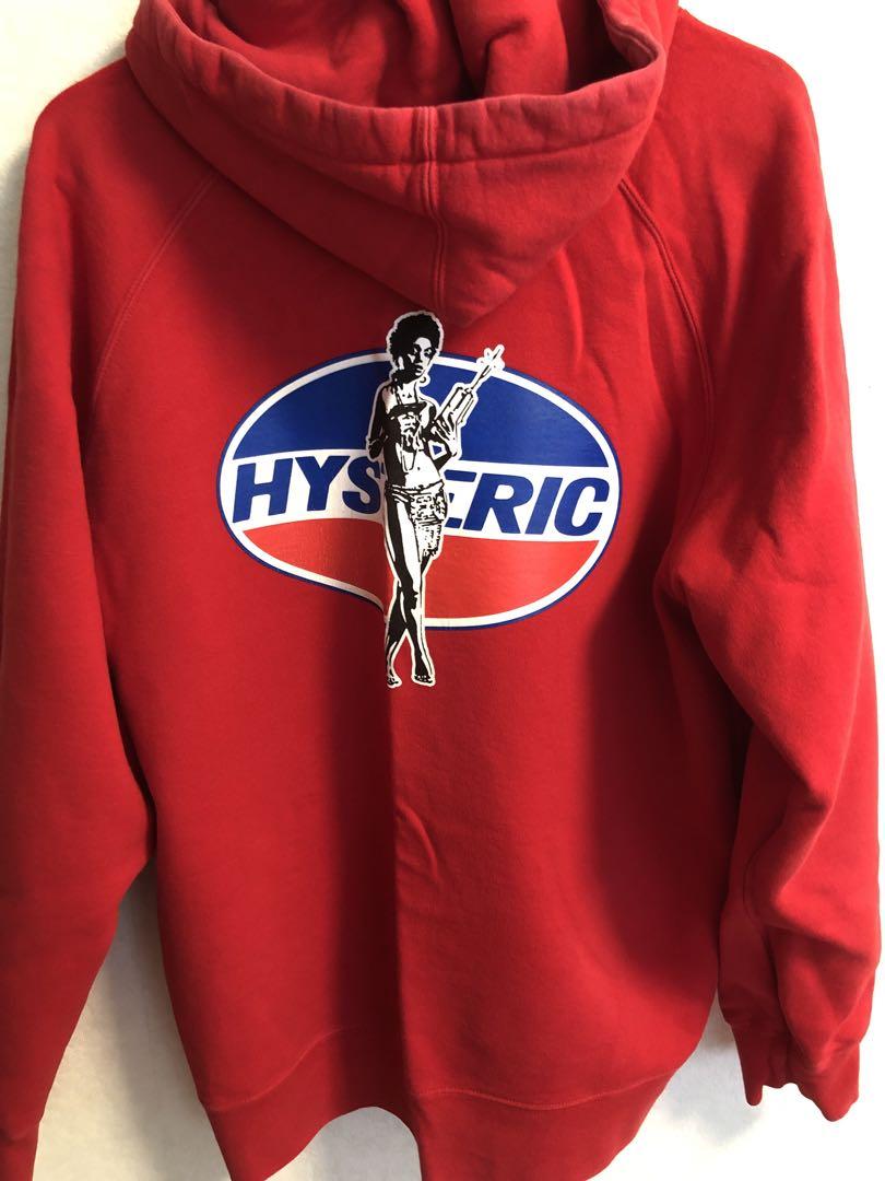 SUPREME HYSTERIC GLAMOUR パーカー Lレッド